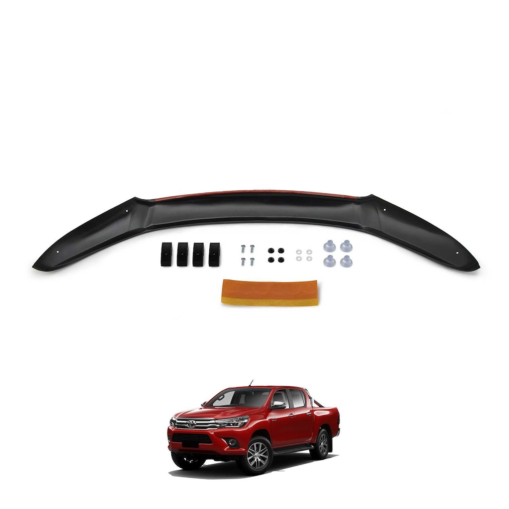 1-1.png Toyota Hilux Kaput Koruyucu Rüzgarlık 4mm (ABS) 2015-202 - Görsel 1