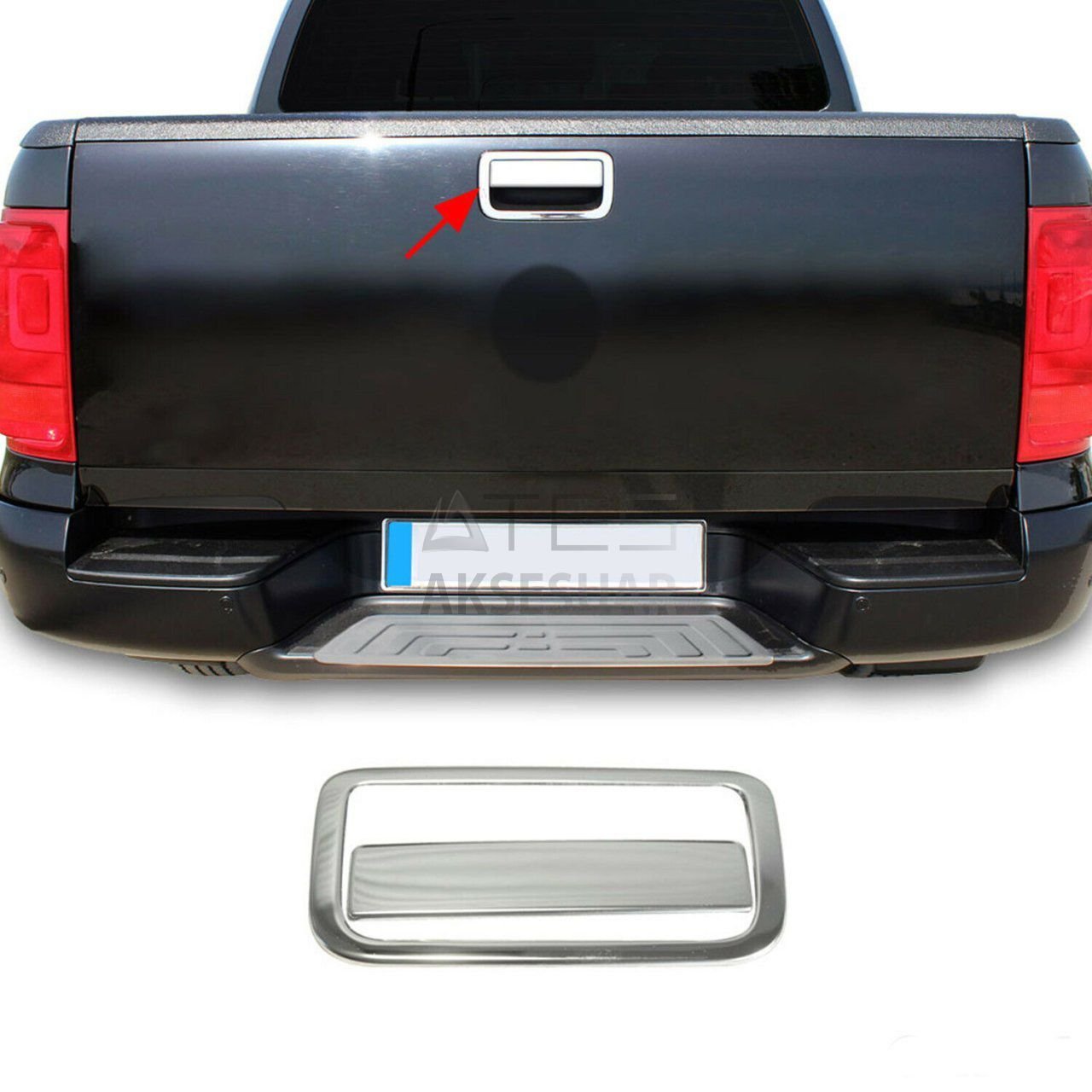 768310571-0.jpg VW Amarok Krom Bagaj Açma 2010-2014 - Görsel 1