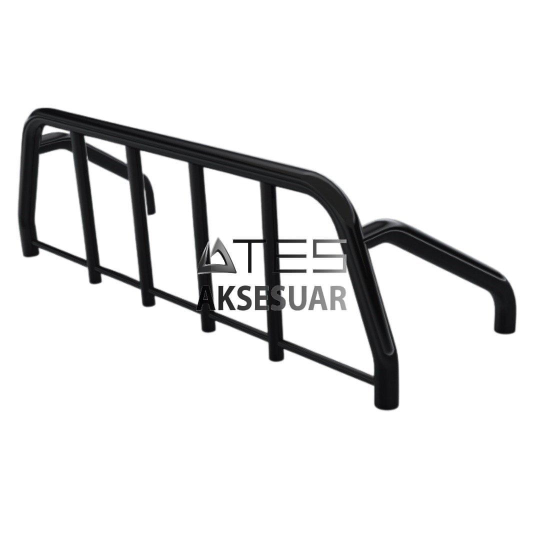 c9330153-82d8-4725-b2d9-f40f3b9380f4-7.jpg MITSUBISHI L 200 2015-2019 VİLLAGE BLACK Pickup Boru Tip Rollbar - Görsel 1