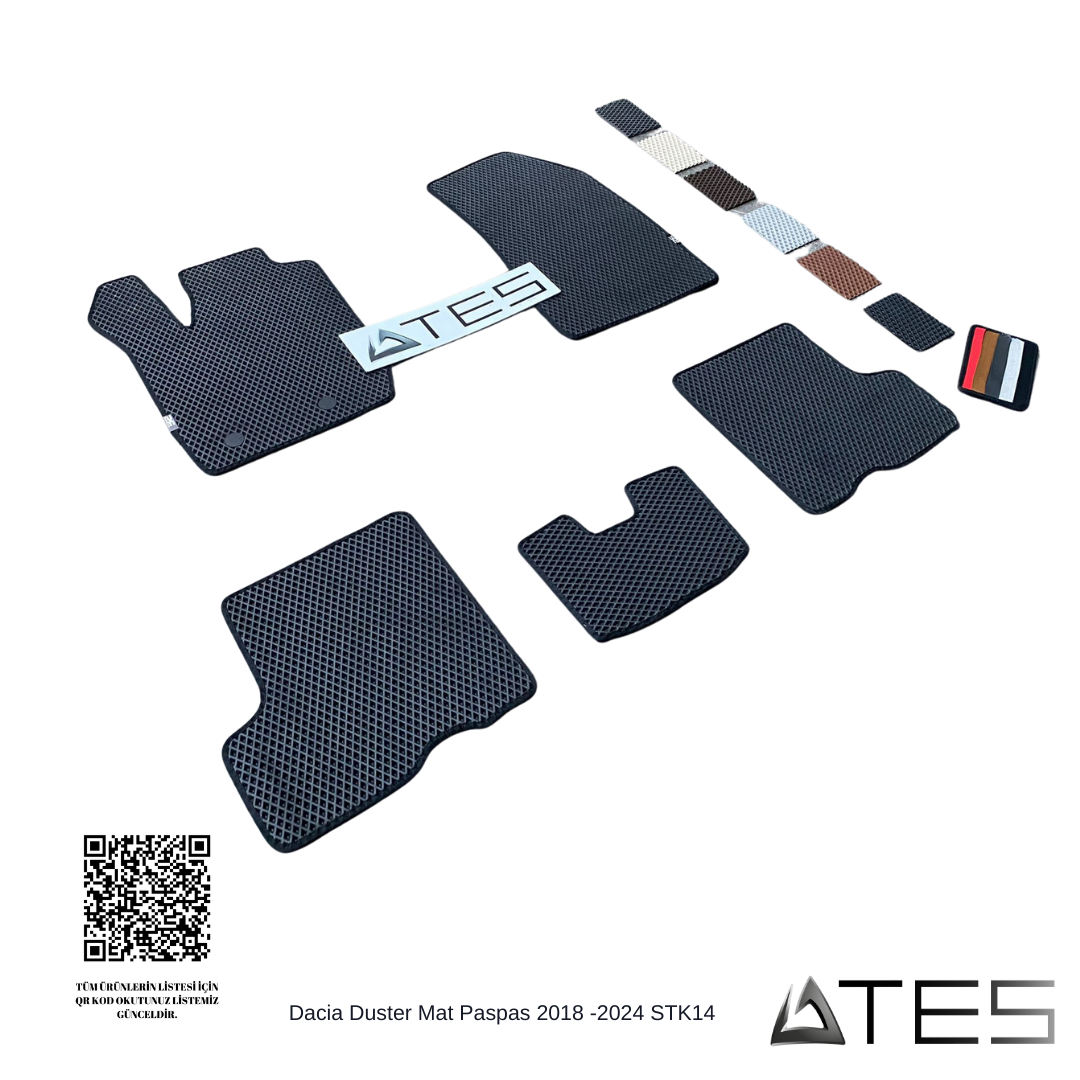 dacia-duster-mat-paspas-2018-2024-stk14.png Dacia Duster 2018-2024 Mat Paspas - Görsel 1