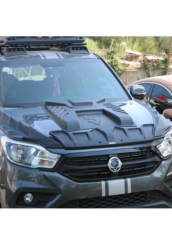 img-4988574275348903700.jpg Ssangyong Musso 2018- Ön Kaput Scoop Havalandırma Koruma - Görsel 1