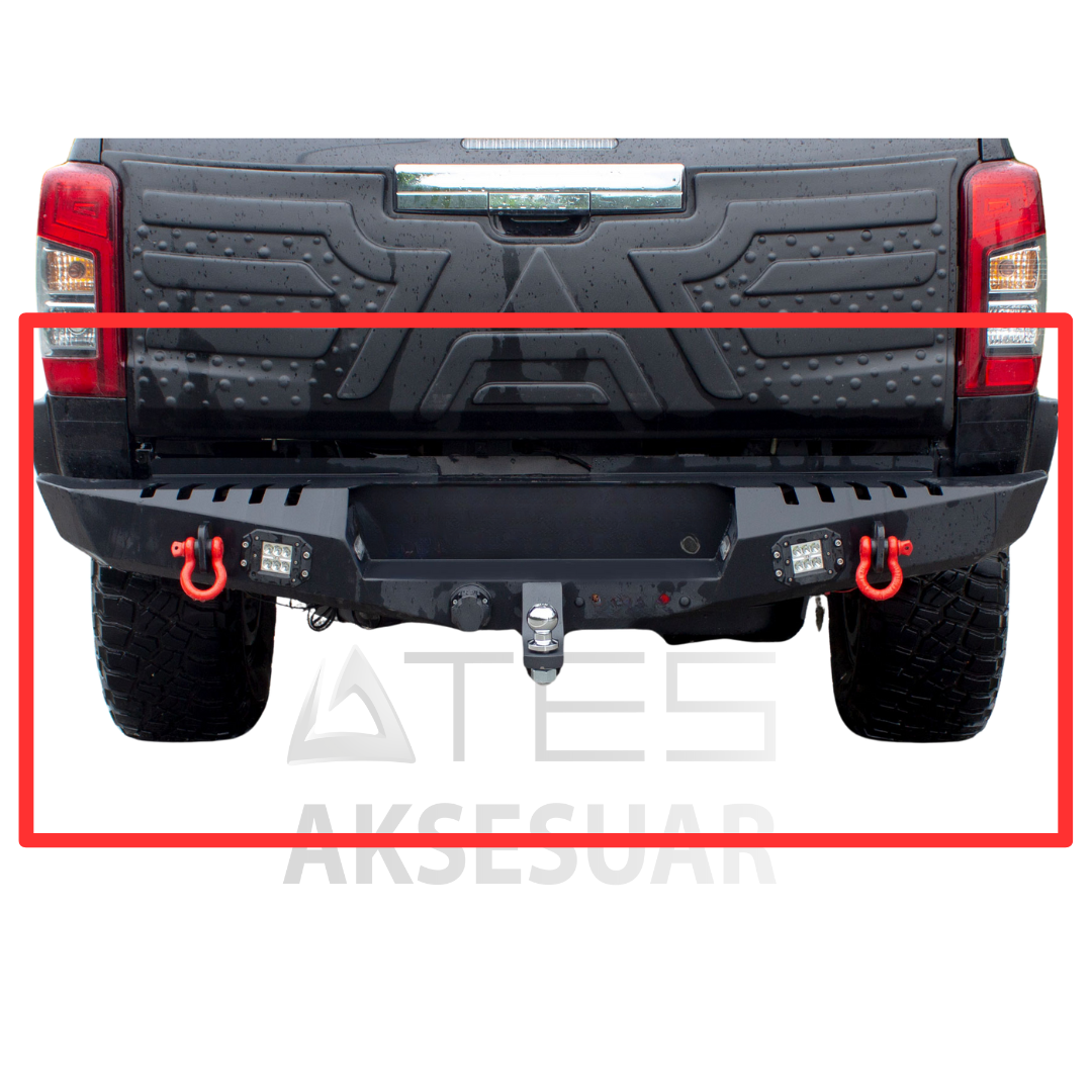 l200-arka-celik-tampon-ates-aksesuar.png Mitsubishi L200 Arka Çelik Tampon - Görsel 1