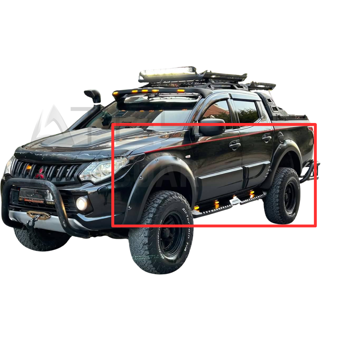l200-dodik-seti-ates-aksesuar.png Mitsubishi L200 Dodik Seti Çamurluk Ve Kapılar - Görsel 1