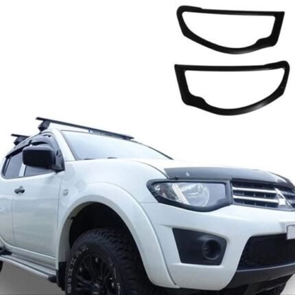 L200 2008-2011 IÇIN UYUMLU FAR ÇERÇEVE KAPLAMA SIYAH