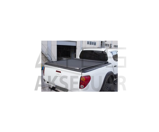 mitsu.png Mitsubishi L200 Omback Sürgülü Bagaj Kapama Düz Kasa Kobra Rollbar için Siyah 2006-2015 Arası - Görsel 1