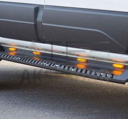 Mitsubishi L200 Dakar Yan Basamak Siyah V1 Işıklı 2015-2019 Arası