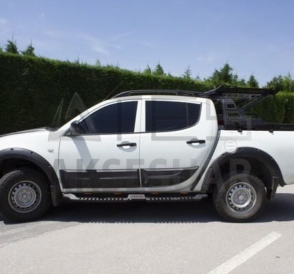 Mitsubishi L200 Dakar Yan Basamak Siyah V2 Işıksız 2006-2015 Arası