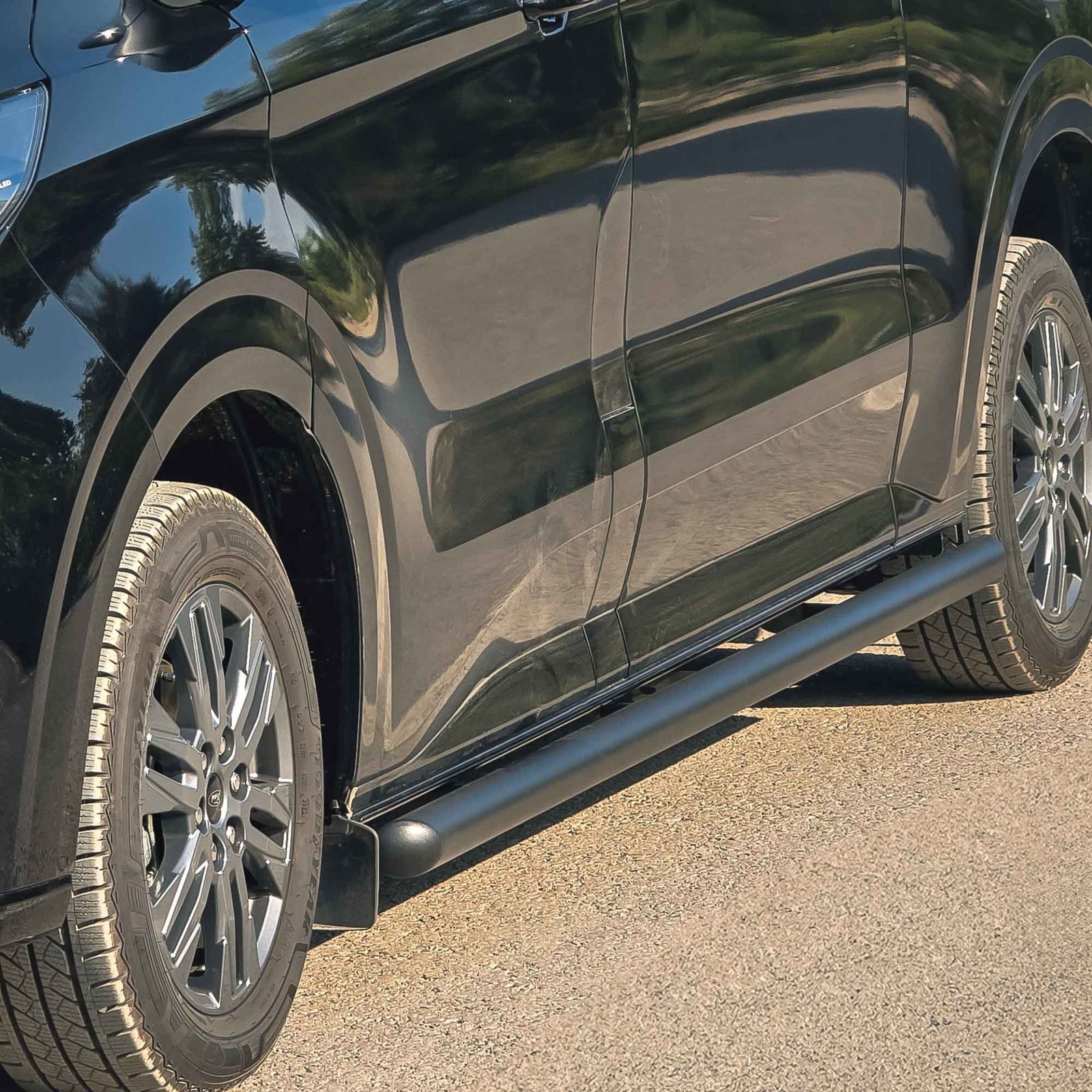 pss02-side-step.jpg Ssangyong Musso Grand Siyah Boru Yan Koruma - Görsel 1