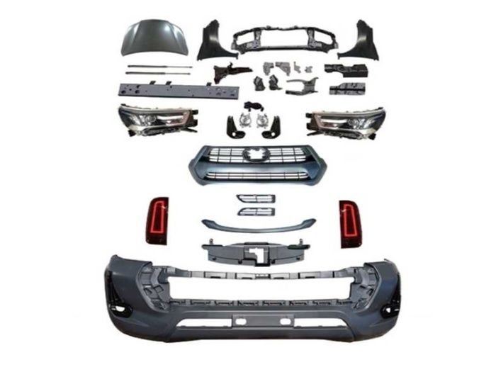 tohvfc21-1.jpeg HILUX VIGO(2004-2015) IÇIN UYUMLU YENI KASA DÖNÜSÜM 2021 REVO BODY KIT - FULL SET - Görsel 1