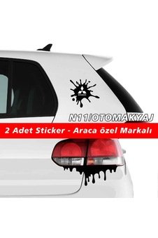 Mitsubishi L200 Sticker 2Adet Kapı Far Tampon Bagaj Stickerı