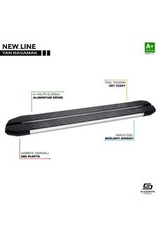 IMG-4427146639620381484.jpg Volkswagen Amarok Newline Krom Yan Basamak 203 Cm 2010 Üzeri - Görsel 1