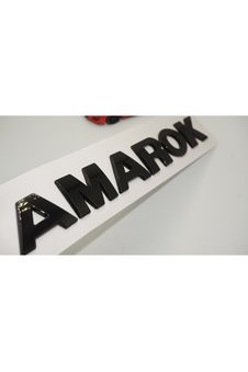 IMG-4833014127393772355.jpg Vw Volkswagen Amarok Bagaj Siyah Abs 3M 3D Yazı Logo Amblem - Görsel 1