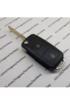 IMG-6689187960454452349.jpg Volkswagen Amarok 2 Tuşlu Sustalı Anahtar Kabı 1.Kalite - Görsel 1