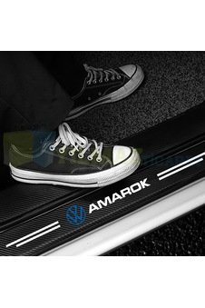 IMG-6890651371897956953.jpg Volkswagen Amarok Karbon Kapı Eşiği Koruma Oto Sticker 4 Parça - Görsel 1